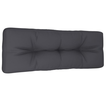 vidaXL Μαξιλάρι Παλέτας Ανθρακί 120x40x12cm Υφασμάτινο
