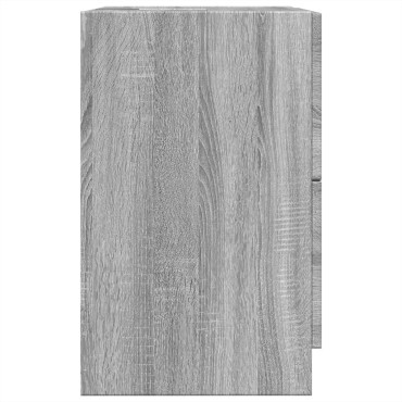 vidaXL Ντουλάπι Νιπτήρα Γκρι Sonoma 40x37x59cm Επεξεργασμένο Ξύλο 1 τεμ.