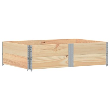 vidaXL Κολάρα Παλέτας 2 τεμ. 150x100 εκ. από Μασίφ Ξύλο Πεύκου