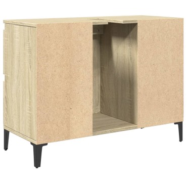 vidaXL Ντουλάπι Νιπτήρα Sonoma Δρυς 80x33x60cm Επεξεργασμένο Ξύλο 1 τεμ.