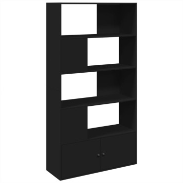 vidaXL Βιβλιοθήκη Μαύρη 100x36x189cm από Επεξεργασμένο Ξύλο 1 τεμ.