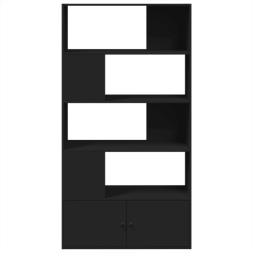 vidaXL Βιβλιοθήκη Μαύρη 100x36x189cm από Επεξεργασμένο Ξύλο 1 τεμ.
