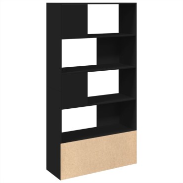 vidaXL Βιβλιοθήκη Μαύρη 100x36x189cm από Επεξεργασμένο Ξύλο 1 τεμ.