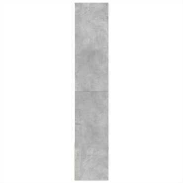 vidaXL Βιβλιοθήκη Γκρι Σκυροδέματος 100x36x189cm Επεξεργ. Ξύλο 1 τεμ.