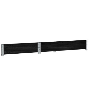 vidaXL Κολάρο Παλέτας Μαύρο 3 τεμ. 120x80 εκ. από Μασίφ Ξύλο Πεύκου