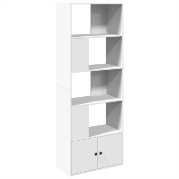 vidaXL Βιβλιοθήκη Λευκή 70x36x189cm από Επεξεργασμένο Ξύλο 1 τεμ.