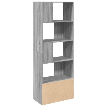 vidaXL Βιβλιοθήκη Γκρι Sonoma 70x36x189cm από Επεξεργ. Ξύλο 1 τεμ.