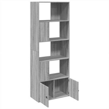 vidaXL Βιβλιοθήκη Γκρι Sonoma 70x36x189cm από Επεξεργ. Ξύλο 1 τεμ.