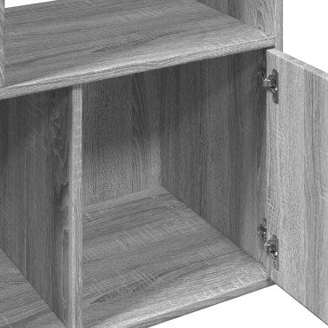 vidaXL Βιβλιοθήκη Γκρι Sonoma 70x36x189cm από Επεξεργ. Ξύλο 1 τεμ.