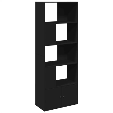 vidaXL Βιβλιοθήκη Μαύρη 70x36x189cm από Επεξεργασμένο Ξύλο 1 τεμ.