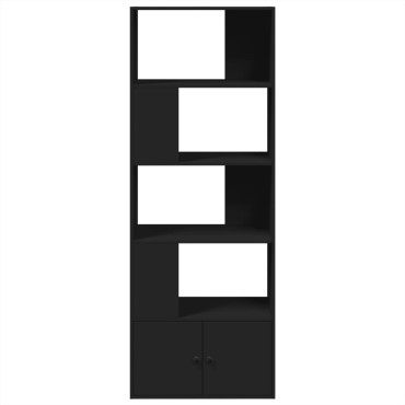 vidaXL Βιβλιοθήκη Μαύρη 70x36x189cm από Επεξεργασμένο Ξύλο 1 τεμ.