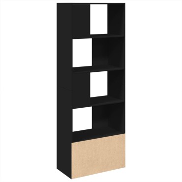 vidaXL Βιβλιοθήκη Μαύρη 70x36x189cm από Επεξεργασμένο Ξύλο 1 τεμ.