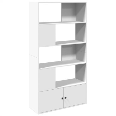 vidaXL Βιβλιοθήκη Λευκή 100x36x189cm από Επεξεργασμένο Ξύλο 1 τεμ.