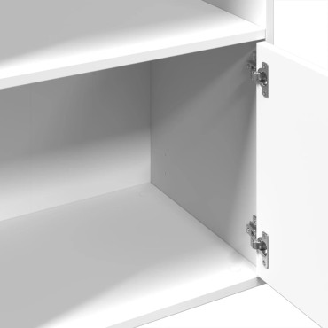 vidaXL Βιβλιοθήκη Λευκή 100x36x189cm από Επεξεργασμένο Ξύλο 1 τεμ.