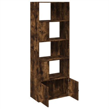 vidaXL Βιβλιοθήκη Καπνιστή Δρυς 70x36x189cm από Επεξεργασμένο Ξύλο 1 τεμ.
