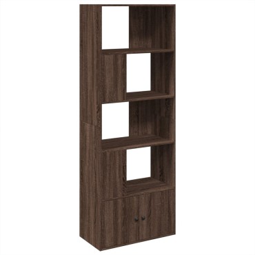 vidaXL Βιβλιοθήκη καφέ δρυς 70x36x189cm από Επεξεργασμένο Ξύλο 1 τεμ.