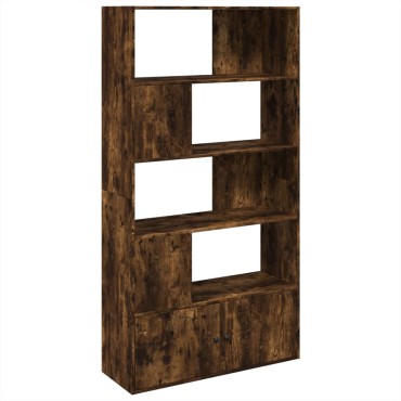vidaXL Βιβλιοθήκη Καπνιστή Δρυς 100x36x189cm από Επεξεργασμένο Ξύλο 1 τεμ.