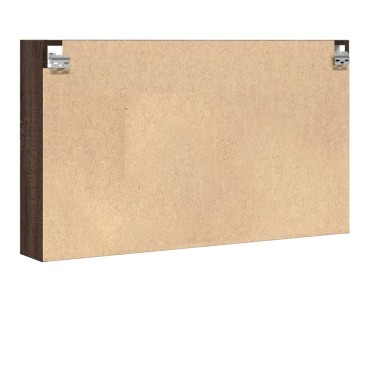 vidaXL Βιτρίνα Καφέ Δρυς 100x15x58cm από Επεξεργασμένο Ξύλο