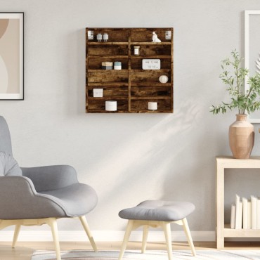 vidaXL Βιτρίνα Καπνιστή Δρυς 60x8,5x58cm από Επεξεργασμένο Ξύλο