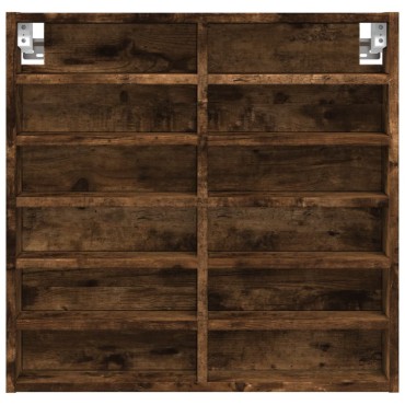 vidaXL Βιτρίνα Καπνιστή Δρυς 60x8,5x58cm από Επεξεργασμένο Ξύλο