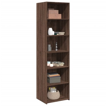 vidaXL Ντουλάπι Καφέ Δρυς 50x41x185cm από Επεξεργασμένο Ξύλο 1 τεμ.