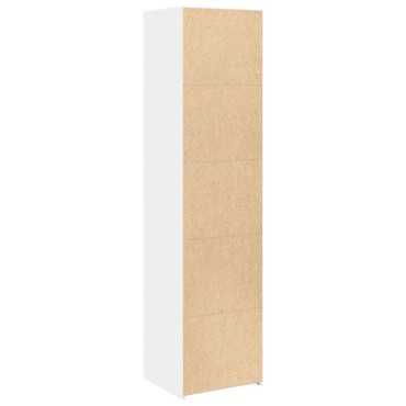 vidaXL Ντουλάπι Λευκό 45x41x185cm Επεξεργασμένο Ξύλο 1 τεμ.