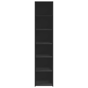 vidaXL Ντουλάπι Μαύρο 40x41x185cm Επεξεργασμένο Ξύλο 1 τεμ.