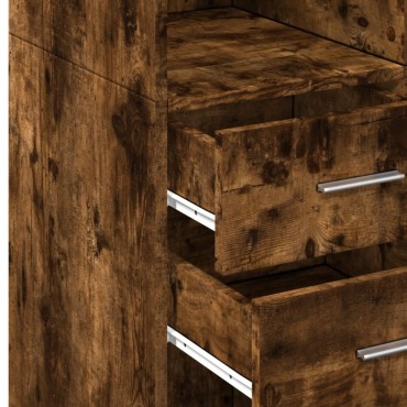 vidaXL Ντουλάπα Καπνιστή Δρυς 70x42,5x185cm από Επεξεργασμένο Ξύλο 1 τεμ.