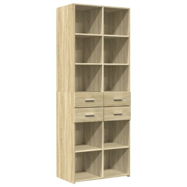 vidaXL Ντουλάπι Sonoma Δρυς 70x42,5x185cm από Επεξεργασμένο Ξύλο 1 τεμ.