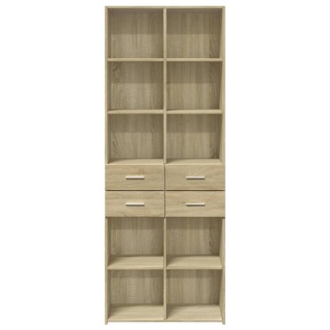 vidaXL Ντουλάπι Sonoma Δρυς 70x42,5x185cm από Επεξεργασμένο Ξύλο 1 τεμ.