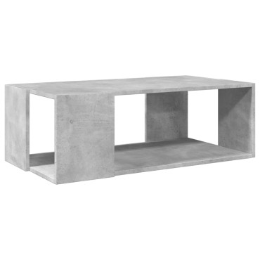 vidaXL Τραπεζάκι Σαλονιού Γκρι Σκυροδ. 89,5x48x30cm Επεξεργ. Ξύλο 1 τεμ.