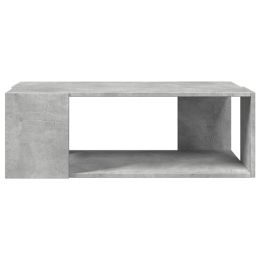 vidaXL Τραπεζάκι Σαλονιού Γκρι Σκυροδ. 89,5x48x30cm Επεξεργ. Ξύλο 1 τεμ.