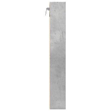 vidaXL Βιτρίνα Γκρι Σκυροδέματος 60x8,5x58cm από Επεξεργασμένο Ξύλο