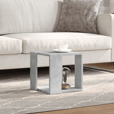 vidaXL Τραπεζάκι Σαλονιού Γκρι Σκυροδ. 32x32x30cm Επεξεργασμένο Ξύλο 1 τεμ.