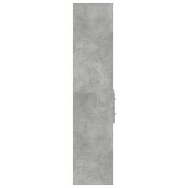 vidaXL Ντουλάπι Γκρι Σκυροδέματος 70x42,5x185cm Επεξεργασμένο Ξύλο 1 τεμ.
