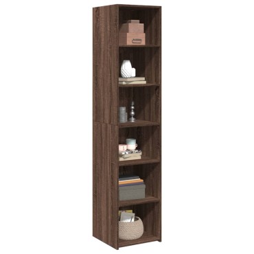 vidaXL Ντουλάπι Καφέ Δρυς 40x41x185cm Επεξεργασμένο Ξύλο 1 τεμ.