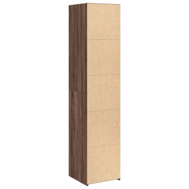 vidaXL Ντουλάπι Καφέ Δρυς 40x41x185cm Επεξεργασμένο Ξύλο 1 τεμ.