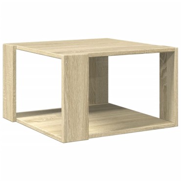 vidaXL Τραπεζάκι Σαλονιού Sonoma Δρυς 51,5x51,5x30cm Επεξεργ. Ξύλο 1 τεμ.