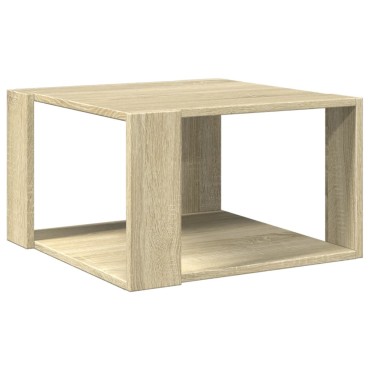 vidaXL Τραπεζάκι Σαλονιού Sonoma Δρυς 51,5x51,5x30cm Επεξεργ. Ξύλο 1 τεμ.