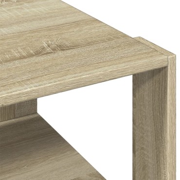 vidaXL Τραπεζάκι Σαλονιού Sonoma Δρυς 51,5x51,5x30cm Επεξεργ. Ξύλο 1 τεμ.