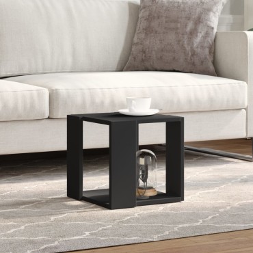 vidaXL Τραπεζάκι Σαλονιού Μαύρο 32x32x30cm Επεξεργασμένο Ξύλο 1 τεμ.