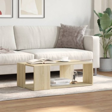 vidaXL Τραπεζάκι Σαλονιού Sonoma Δρυς 89,5x48x30cm Επεξεργασμένο Ξύλο 1 τεμ.