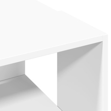 vidaXL Τραπεζάκι Σαλονιού Λευκό 89,5x48x30cm από Επεξεργ. Ξύλο 1 τεμ.