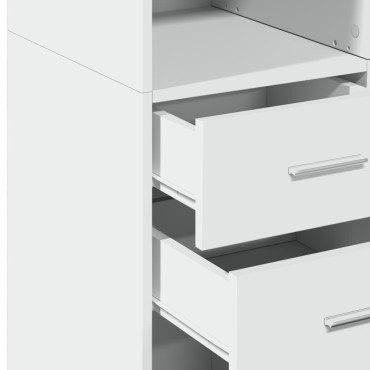 vidaXL Ντουλάπι Λευκό 70x42,5x185cm Επεξεργασμένο Ξύλο 1 τεμ.