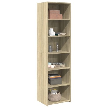 vidaXL Ντουλάπι Sonoma δρυς 50x41x185cm από Επεξεργασμένο Ξύλο 1 τεμ.
