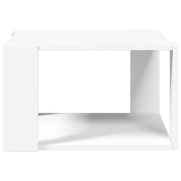 vidaXL Τραπεζάκι Σαλονιού Λευκό 51,5x51,5x30cm από Επεξεργασμένο Ξύλο 1 τεμ.