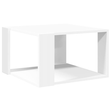 vidaXL Τραπεζάκι Σαλονιού Λευκό 51,5x51,5x30cm από Επεξεργασμένο Ξύλο 1 τεμ.