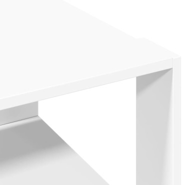 vidaXL Τραπεζάκι Σαλονιού Λευκό 51,5x51,5x30cm από Επεξεργασμένο Ξύλο 1 τεμ.