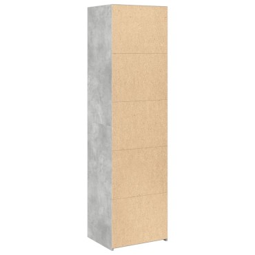 vidaXL Ντουλάπι Γκρι Σκυροδέματος 50x41x185cm από Επεξεργασμένο Ξύλο 1 τεμ.