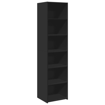 vidaXL Ντουλάπι Μαύρο 45x41x185cm Επεξεργασμένο Ξύλο 1 τεμ.